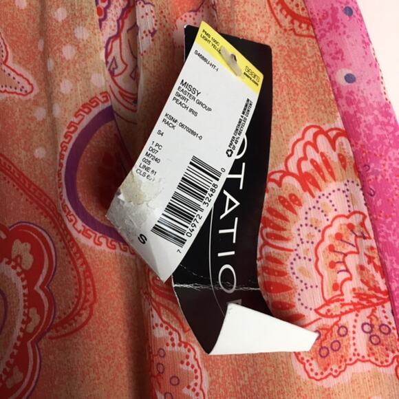 Notations Missy Easter Group Skirt Peach - Picture 7 of 13